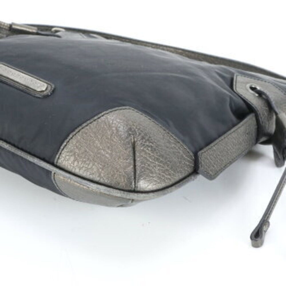 Burberry leather shoulder bag crossbody messenger black - Picture 6 of 8